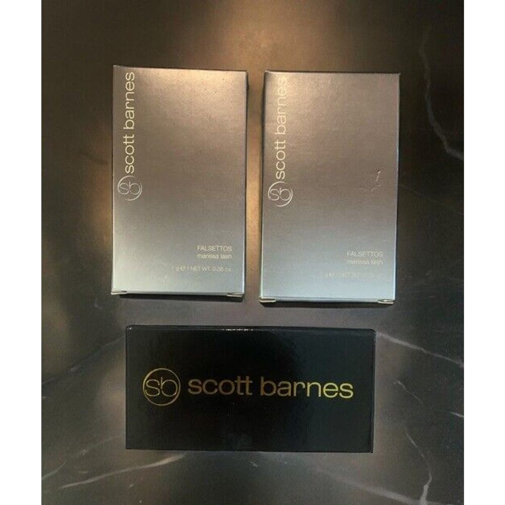 SCOTT BARNES Madison Lashes + 2 Falsetto Marissa Lashes NIB *READ*
